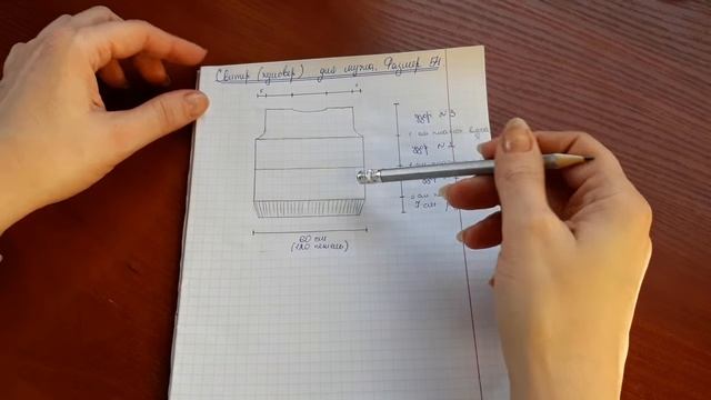 Пуловер (свитер) спицами для мужчин. Часть 1. смотреть онлайн