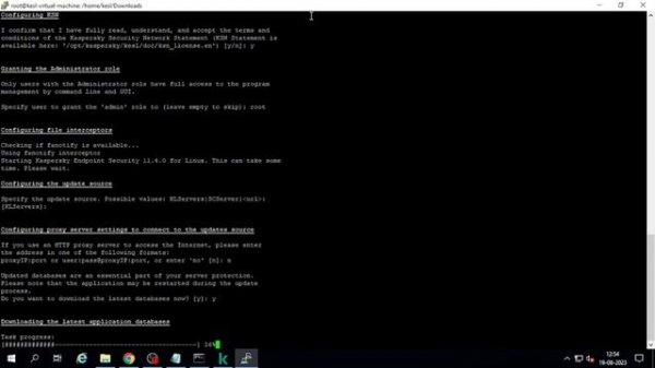 Kaspersky Endpoint Security Linux installation on Ubuntu(Debian)