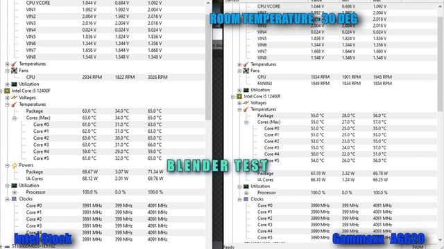 Intel stock cooler vs Deepcool AG620 смотреть онлайн