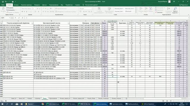 Робот для формирования сменных заданий Часть 2 Добавление новых деталей Расчет групповых заготовок