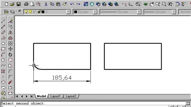 Autocad 23 - Comando Fillet смотреть онлайн