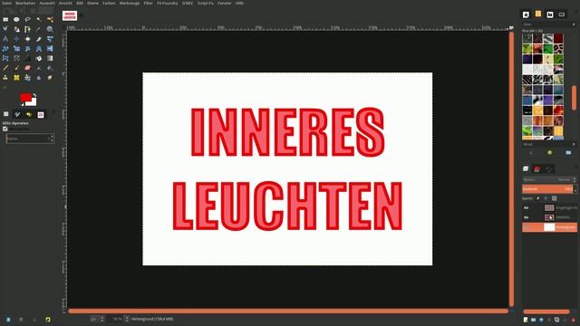 Gimp 2.9: TEXT - Inneres Leuchten (Anfänger) смотреть онлайн