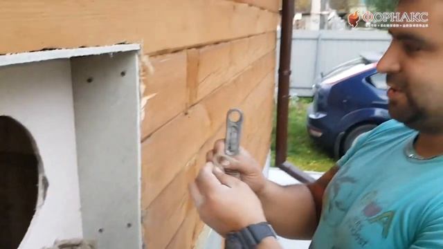 Монтаж отопительной печи и нержавеющего дымохода в дачный дом. смотреть онлайн