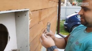 Монтаж отопительной печи и нержавеющего дымохода в дачный дом.