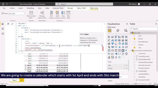 TIME INTELLIGENCE WITH DIRECT QUERY IN POWER BI | TIME INTELLIGENCE ON FISCAL CALENDAR IN POWER BI смотреть онлайн