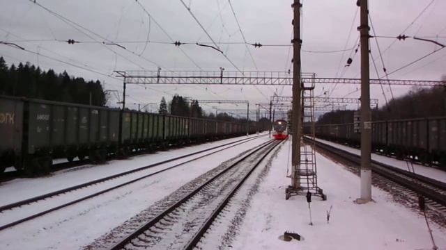 Калужский фирменный экспресс - ЭД4М-0451 в Бекасово смотреть онлайн