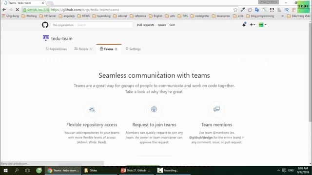 21. Quản lý team dự án trong Github смотреть онлайн