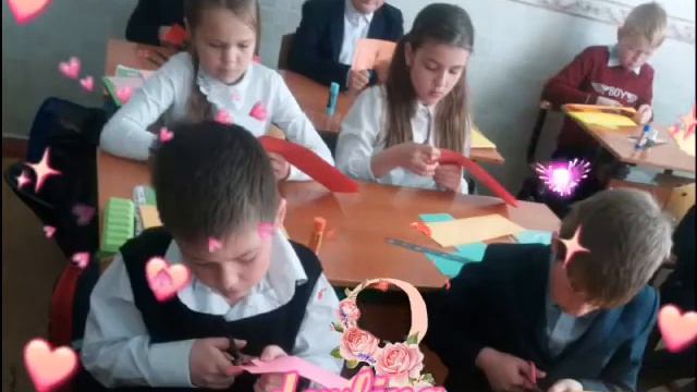 5марта в 4 "А" прошлакция "Поздравление любимым". смотреть онлайн