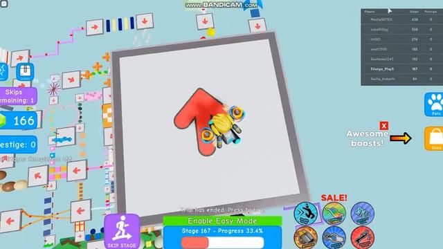 Лёгкое обби но долгое! Прохождение обби с 500 уровнями! В классной игре Roblox! #3 смотреть онлайн
