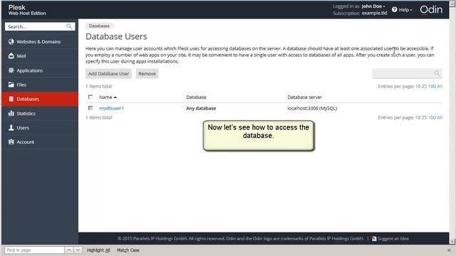 Plesk 12.5 Tutorials - How to create mysql database and user смотреть онлайн