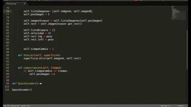 Curso Pygame 19 - Animación Enmigo (Cambio de Imágenes) смотреть онлайн