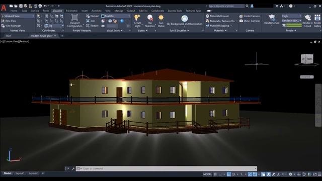 AutoCAD 2021 | Autocad 3d Rendering Video Tutorial смотреть онлайн