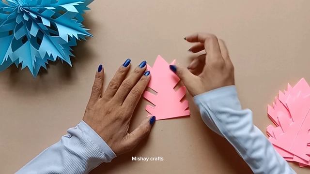 DIY 3D Paper Snowflake ❄️ Chirstmas Craft | How To Make 3D Snowflake ❄️