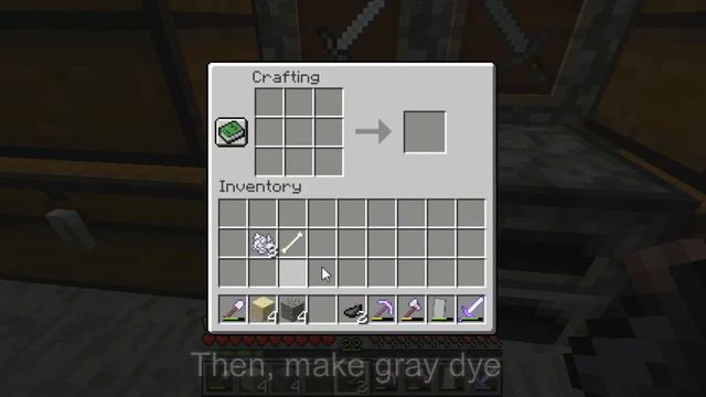 Minecraft Survival: How to Make Gray Concrete Powder смотреть онлайн