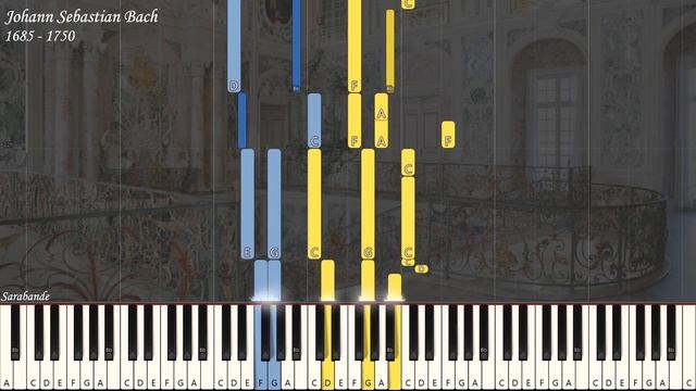 JS Bach - English Suite No 4 in F Major BWV 809 | Piano Synthesia | Library of Music смотреть онлайн