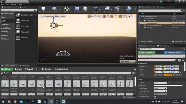 Unreal Engine 4 Tutorial - FPSRPG Series Chapter 1 Part 1: Persistent Menu смотреть онлайн