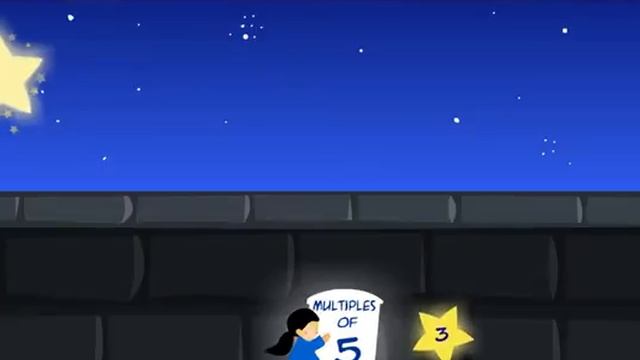 "Catch the Falling Stars" Math Game - (Multiples 5) Gameplay смотреть онлайн