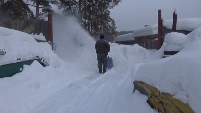 Самодельный снегоуборочник из бензопилы дружба,испытание. смотреть онлайн