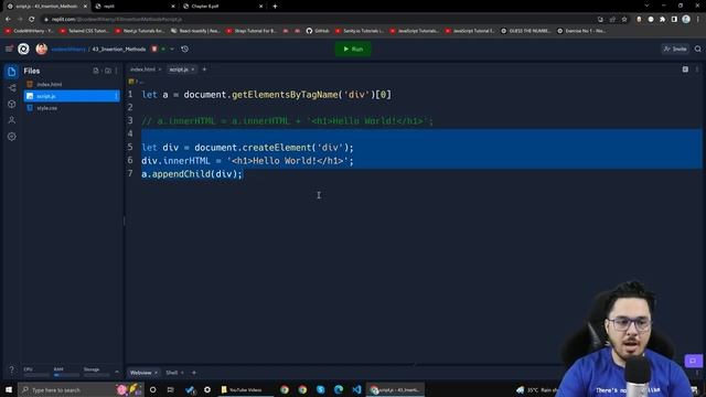 HTML Insertion Methods | JavaScript Tutorial in Hindi #43 смотреть онлайн