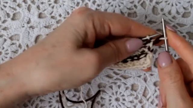 Узоры спицами 05 Ленивый жаккард смотреть онлайн
