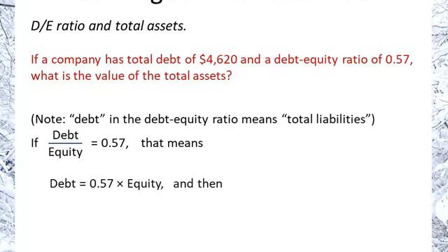 Leverage Ratios Problem 1: Calculate Total Assets смотреть онлайн