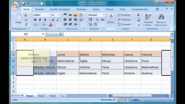 Excel 2007. 7.1.1. Alto de filas. смотреть онлайн