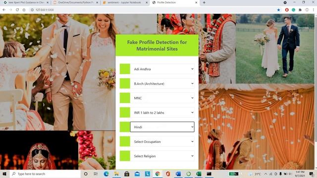 Fake Profile Detection for Matrimonial Sites - Python Projects 2021 - 2022 смотреть онлайн