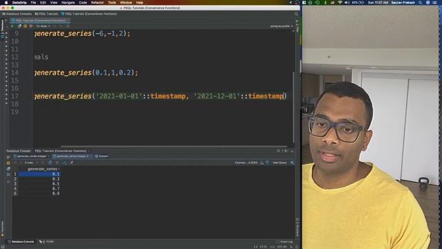 Range Generator/Generate Series: Postgresql PSQL | Screencasts | Teachmedatabase #psql #database