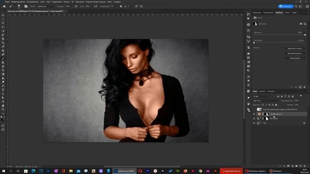 Как сделать из черно белого фото цветное в ручную с помощью Фотошоп и силами ИИ Фотошоп смотреть онлайн