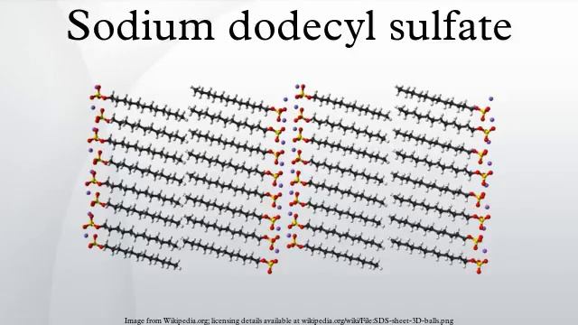 Sodium dodecyl sulfate смотреть онлайн