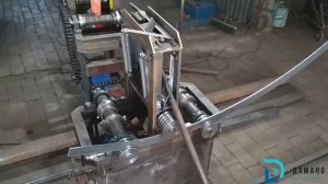 Гибка полосы на ребре на станке С-7 "Дамано"