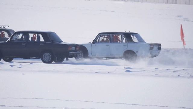 Автогонки на льду "Волжский трек 2023"/ Auto racing on ice "Volga track 2023" 4К смотреть онлайн