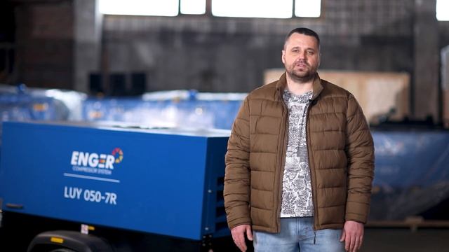 Дизельный компрессор "Enger" LUY-050-7R│︎Передвижной воздушный компрессор смотреть онлайн