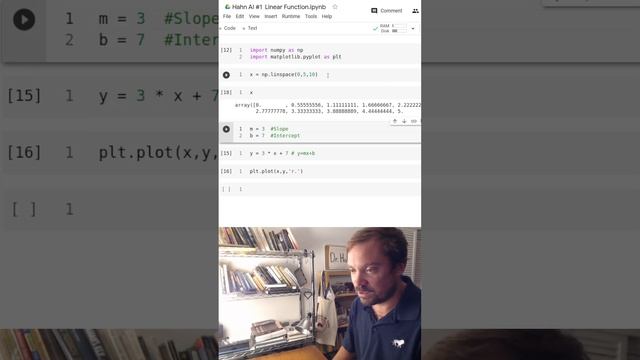 How to Plot a Linear Function in Python y=mx+b смотреть онлайн