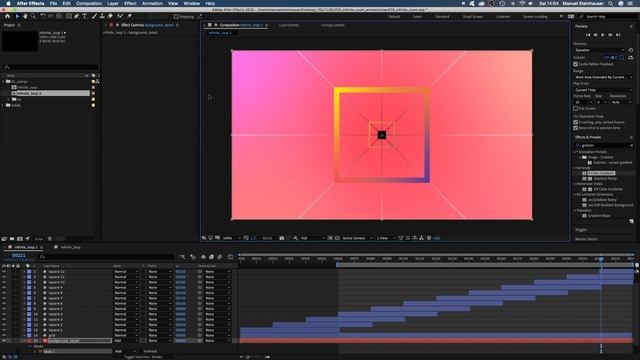 Infinite zoom animation | After Effects Tutorial смотреть онлайн