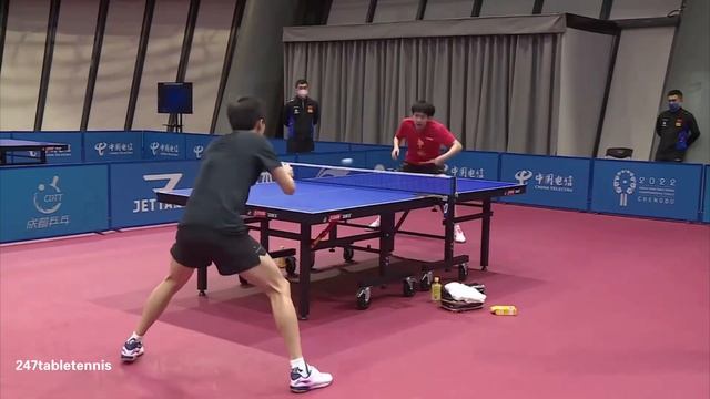 Wang Chuqin & Lin Gaoyuan Training at Chengdu 19 | 2022 World Team Championships смотреть онлайн