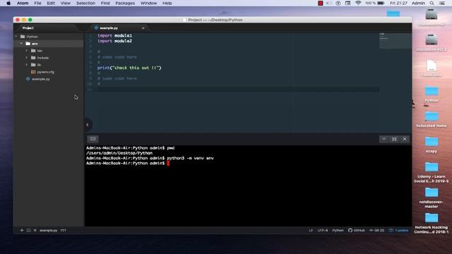 How to use python virtual environment смотреть онлайн