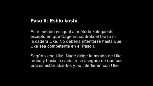 Metodo De Instruccion Para La Caida De Hoja Hacia Delante En Aikido, Estilo Ostoff