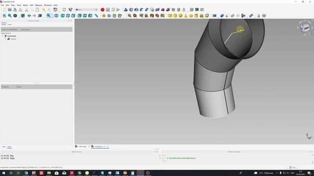FreeCAD Tutorial | How to Unfold Sheet Metal Pipe Elbow смотреть онлайн