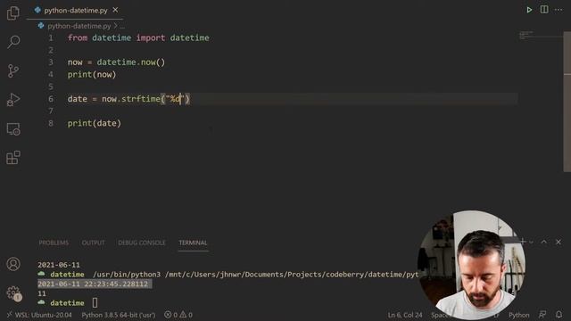 Python datetime – Python tutorial magyar felirattal – CodeBerry Programozóiskola смотреть онлайн