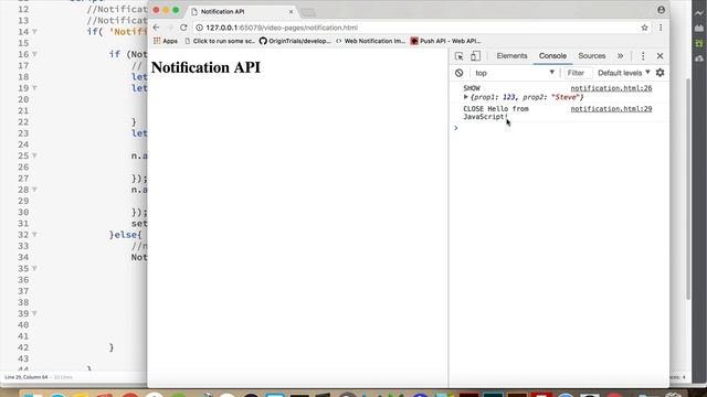 Web Notifications API смотреть онлайн