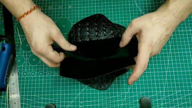 Плечевая портупея, кобура и подсумок из кожи крокодила. Процесс изготовления. смотреть онлайн