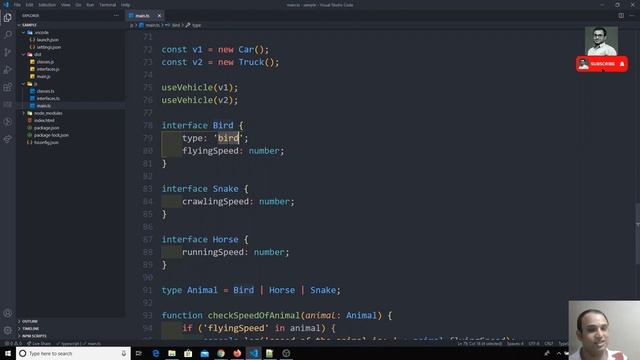 42. Discriminated Union Types in the Typescript. смотреть онлайн