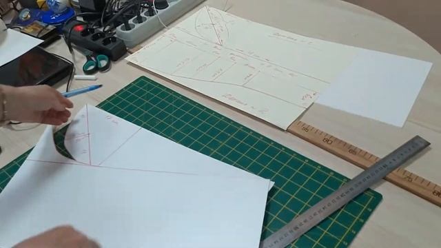 построение шаблона женского головного убора смотреть онлайн