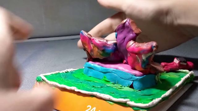 Сосед и диорама(Дом из 1 акта) из пластилина смотреть онлайн