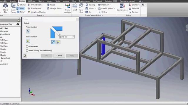 Autodesk Inventor 2016 3d Sketch Frame Generator смотреть онлайн