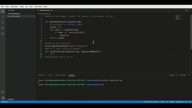 Learn Python Programming For Beginners - Vowel Count Program смотреть онлайн