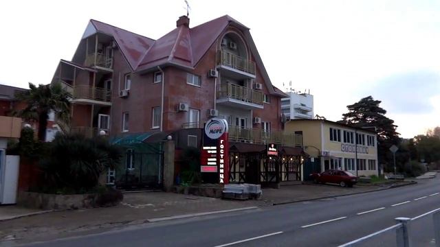 Гостиница Черное море на улице Лазарева в Лазаревском Сочи. Март 2015. Lazarevskoe SOCHI RUSSIA