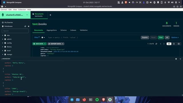 MongoDB Shell - find смотреть онлайн