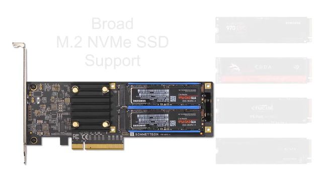 Sonnet M.2 2x4 PCIe Card – The Perfect Solution for Adding High-Perf SSD Storage in a Limited Space смотреть онлайн